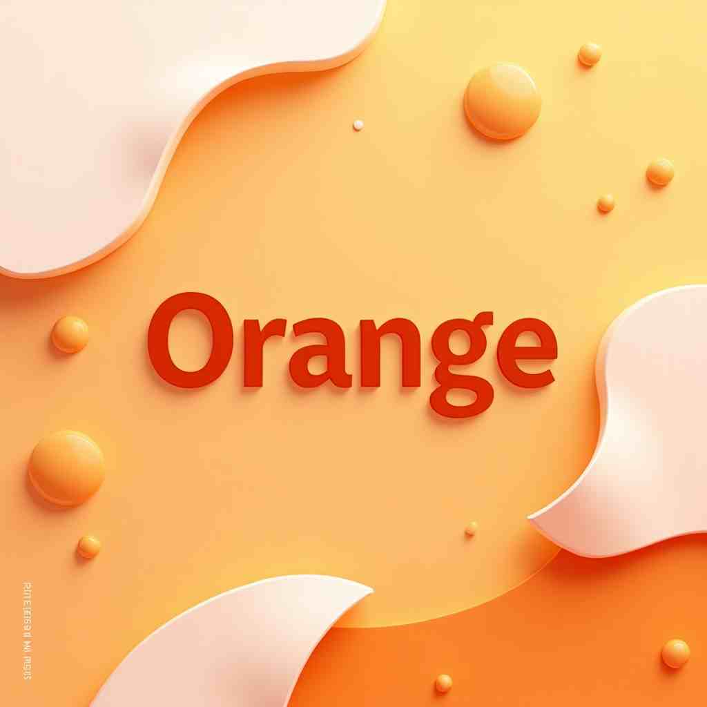 Orange cool web page template vector design